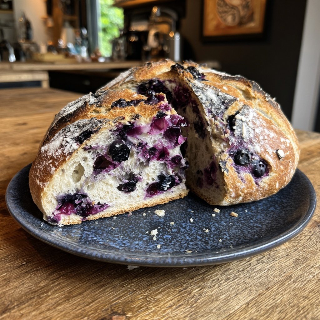 Zitrone Blaubeeren Sauerteig Übernacht Starter