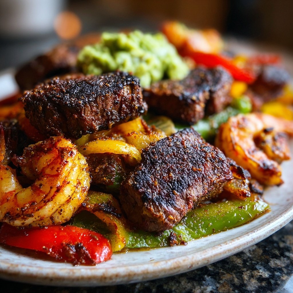 Brutzlende Surf and Turf Fajitas