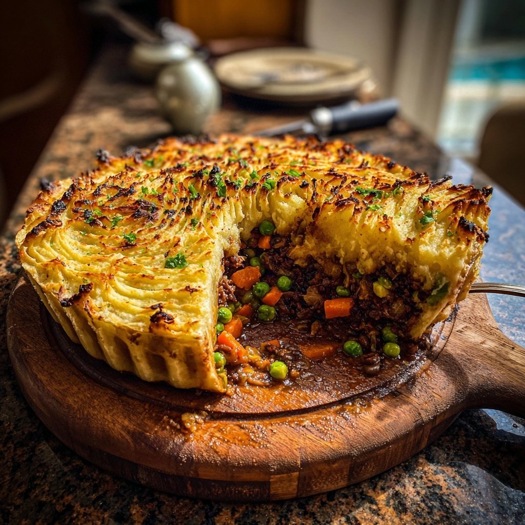 Veganer Shepherd's Pie mit Bohnen