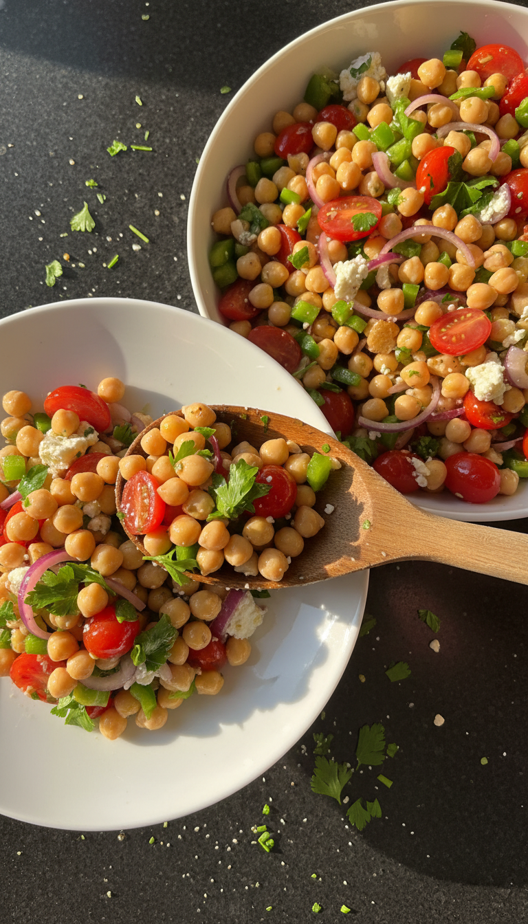 Toskanischer Kichererbsen Salat