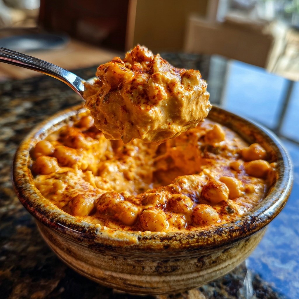 Buffalo Kichererbsen Dip Genussschale