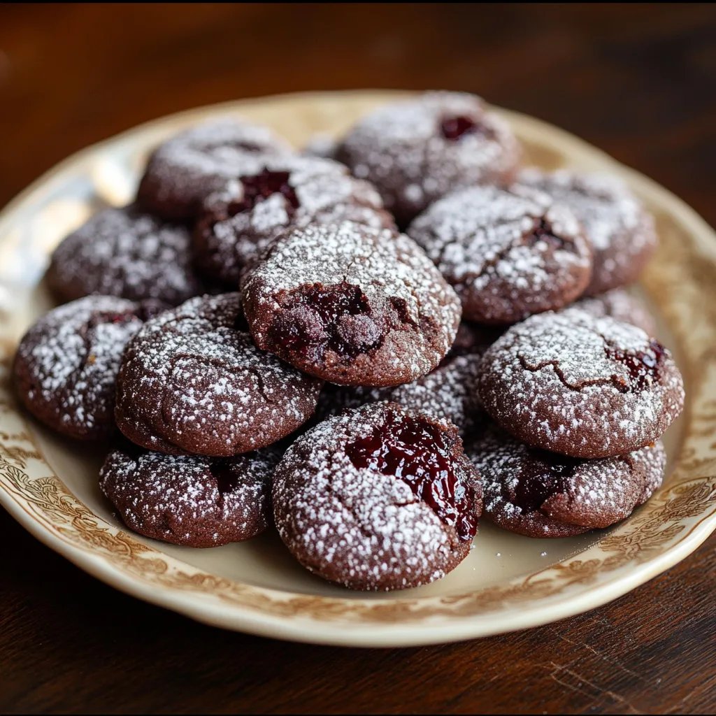 Marmeladen Küsschen vom Blech
