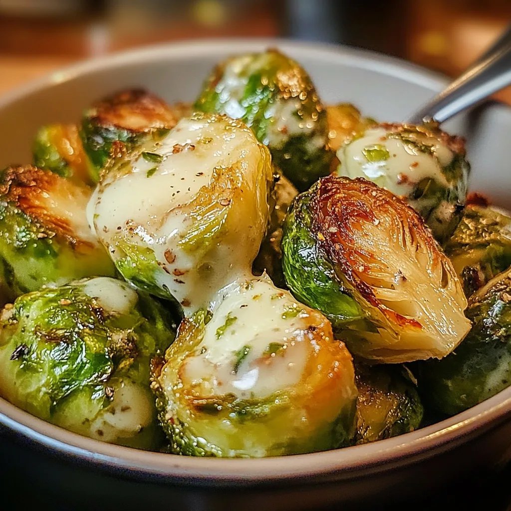 Cremig gebackener Rosenkohl