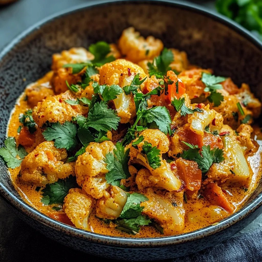 Cremiger Blumenkohl-Curry aus dem Backofen