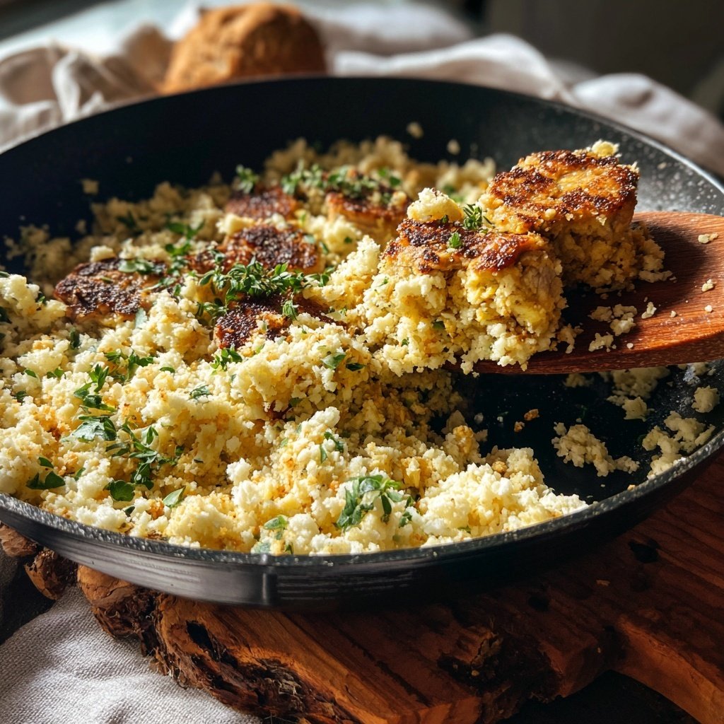 Puten Pfanne Mit Blumenkohlreis