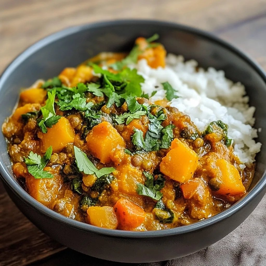 Kürbis-Linsen-Curry