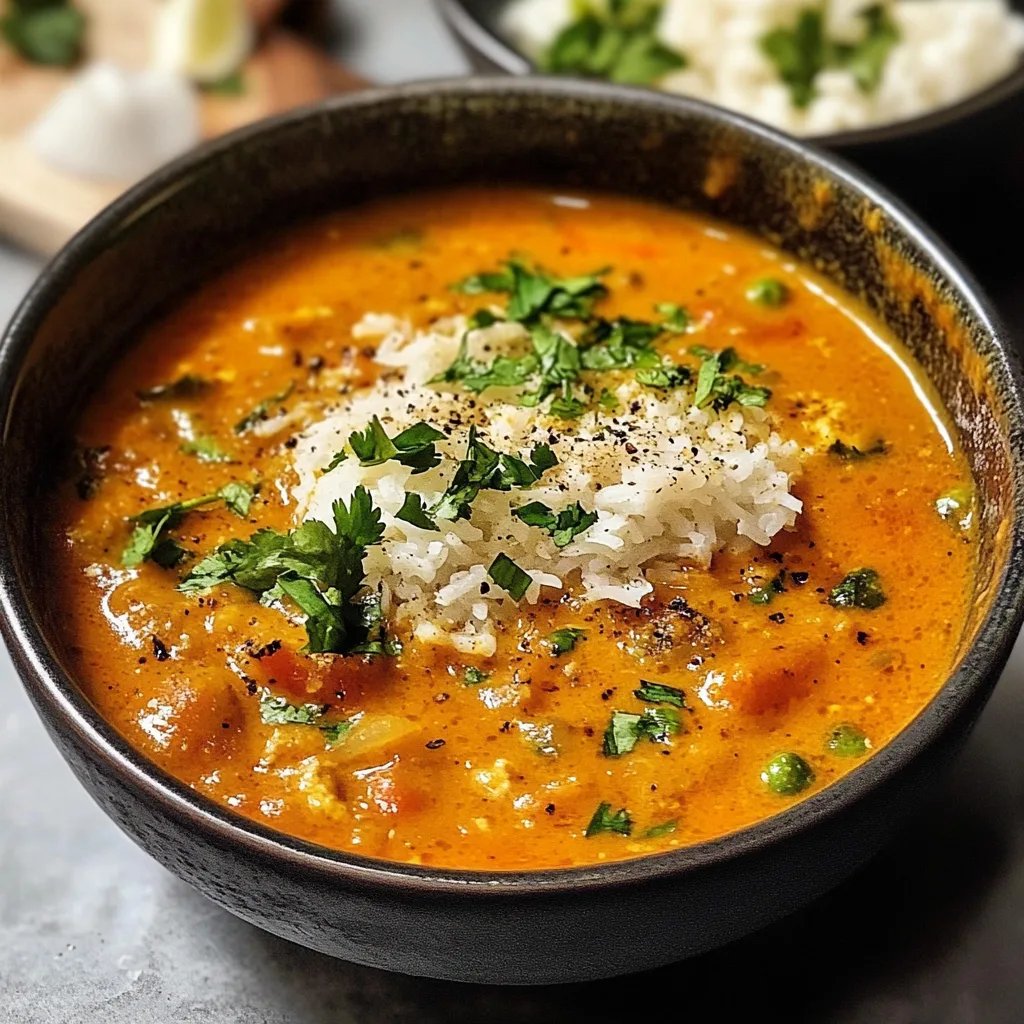 Cremiges Indisches Kürbis-Curry