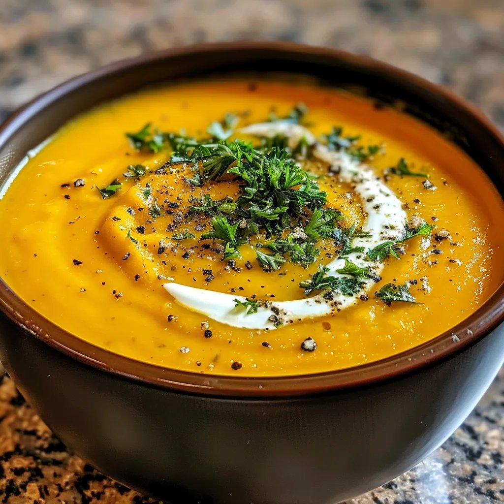 Cremige Kürbis-Kartoffel-Suppe