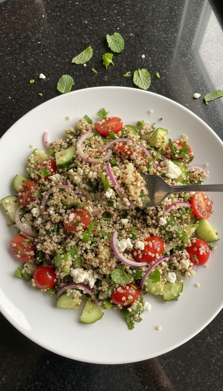Mediterraner Quinoa Salat