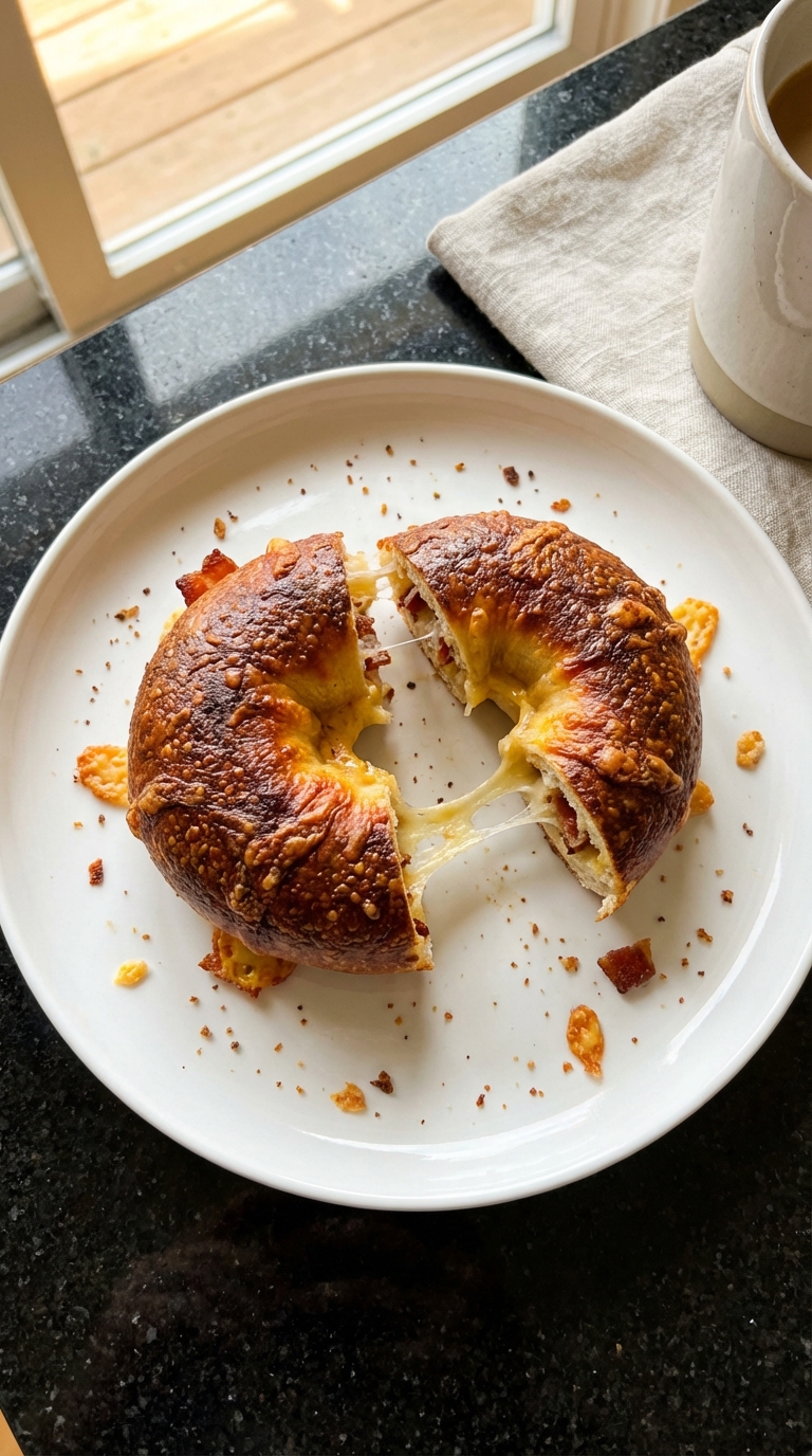 Herzhafte Bacon Cheddar Bagels​