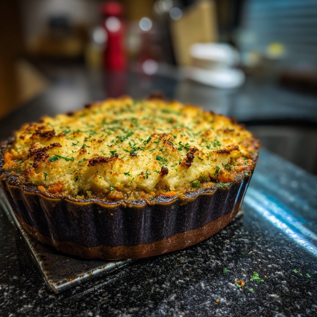 Herzhafter Shepherd's Pie mit Linsen
