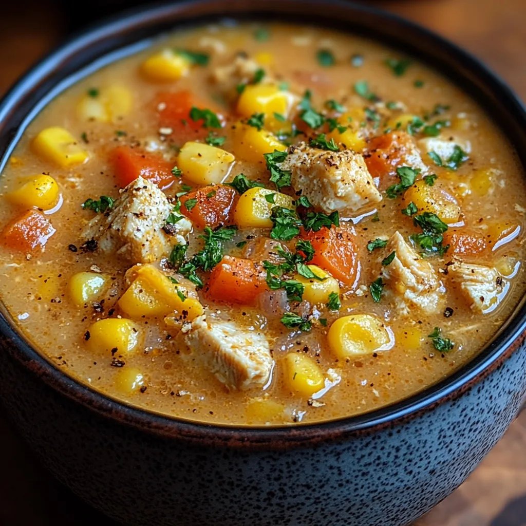 Crockpot Hühner-Mais-Chowder: Ein Unglaubliches Ultimatives Rezept für 4 Personen