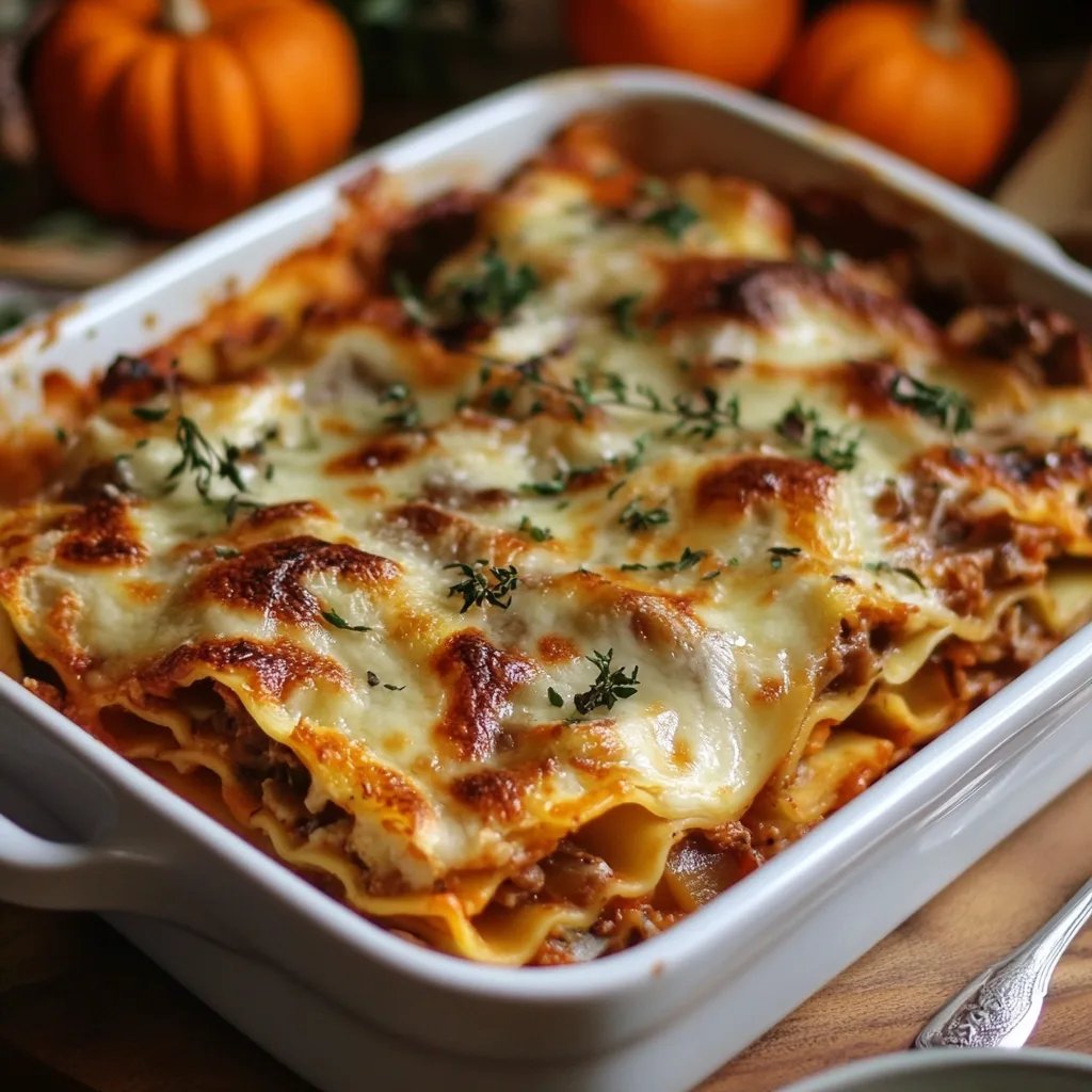 Leckere Kürbislasagne