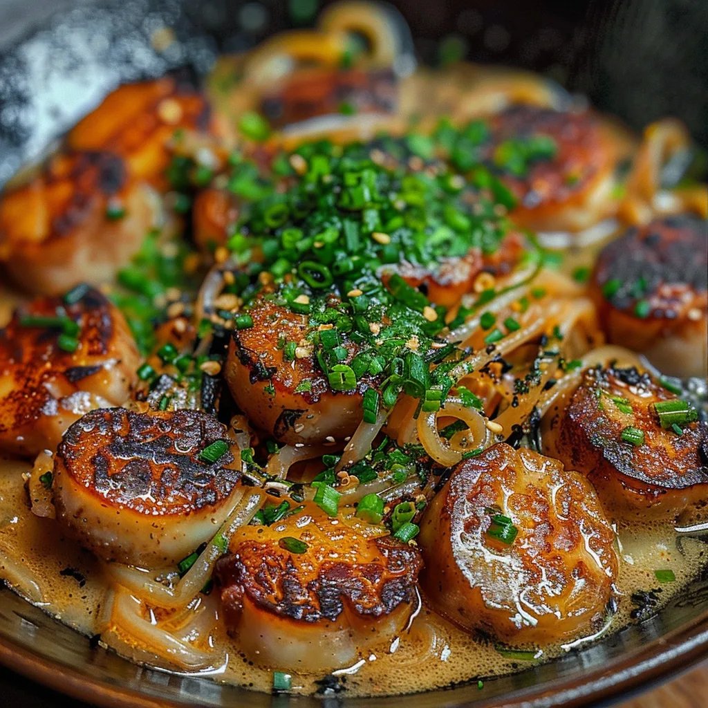 Köstliche cremige Knoblauch