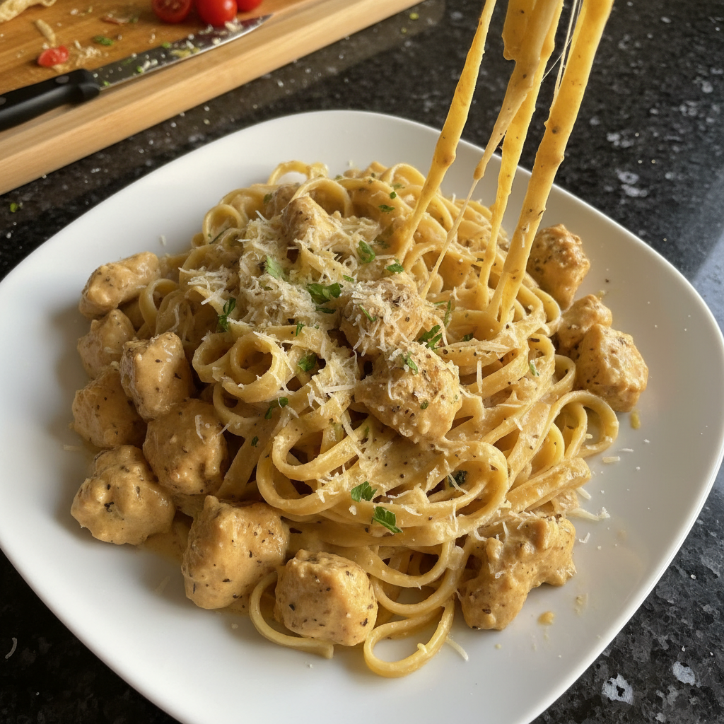 Valentinstags Hähnchen Alfredo