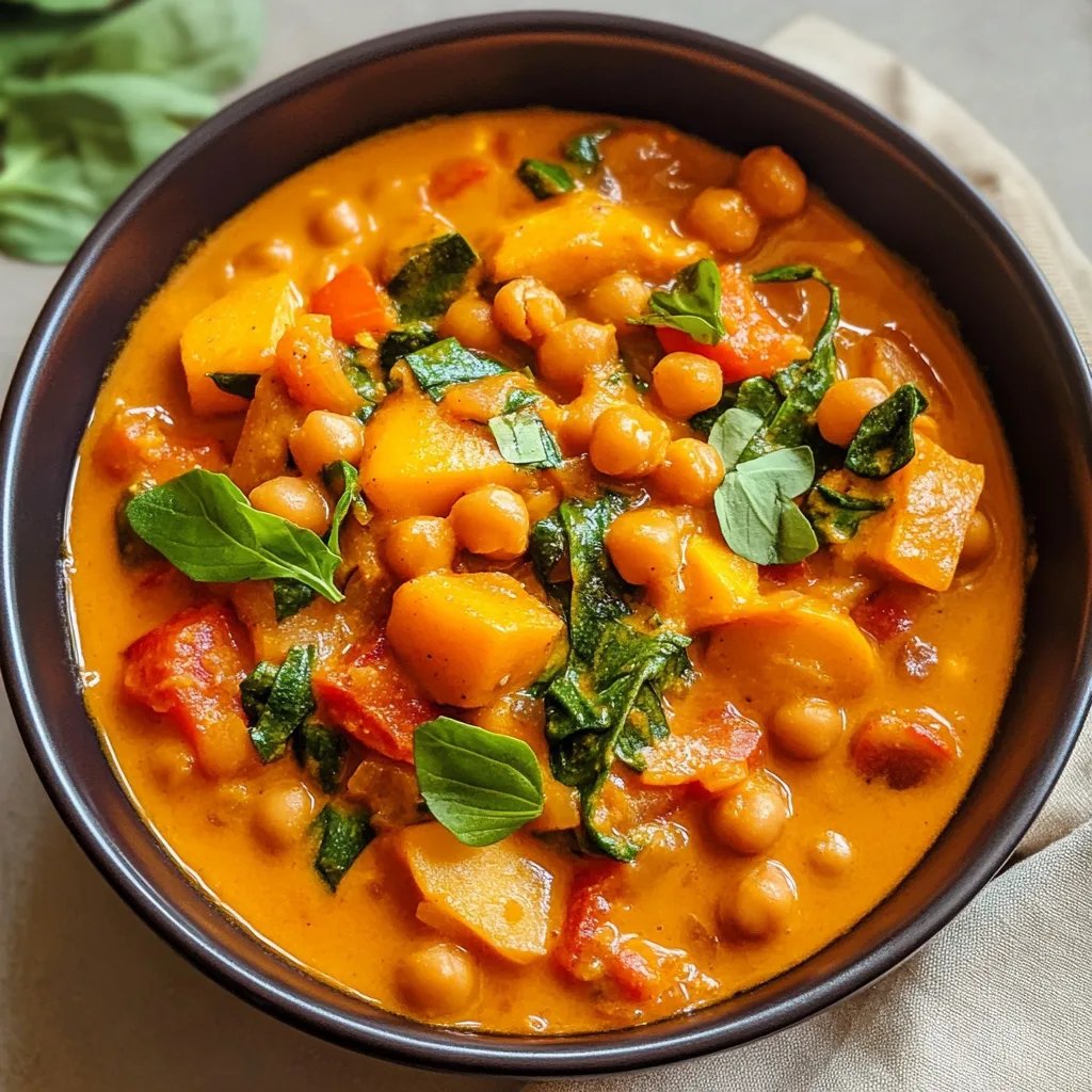 Kürbis-Kichererbsen-Curry