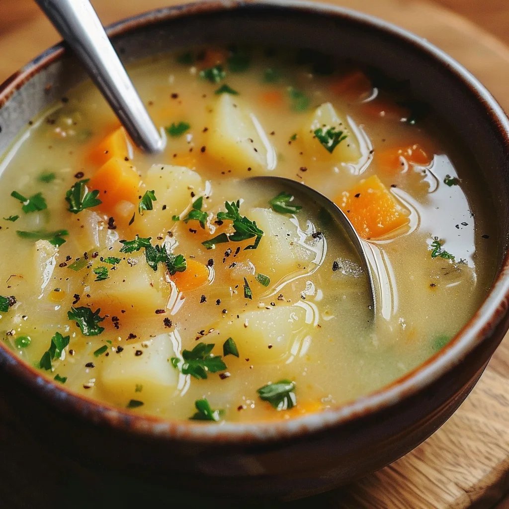 Gebackene Kartoffelsuppe