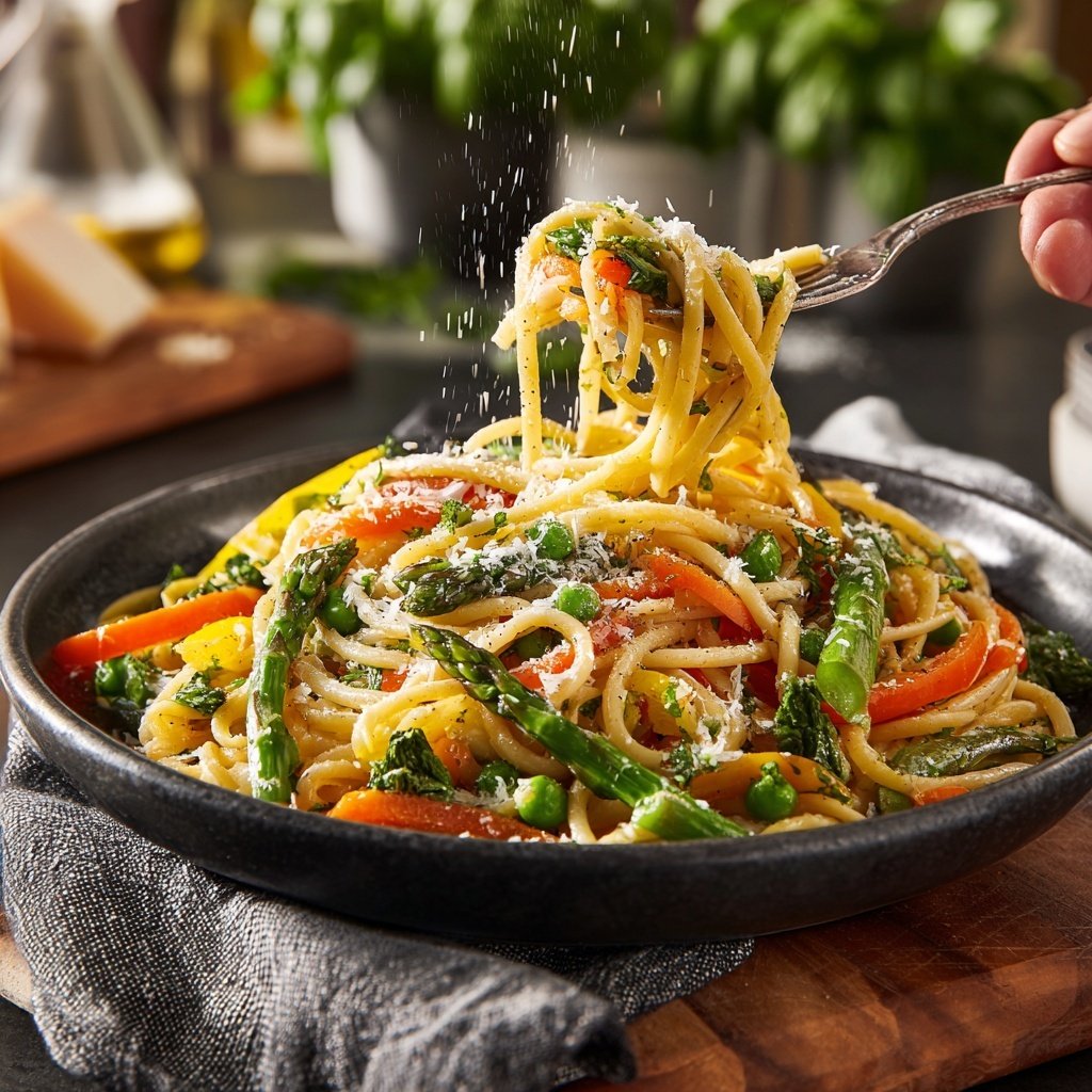 Pasta Primavera in 15 Minuten