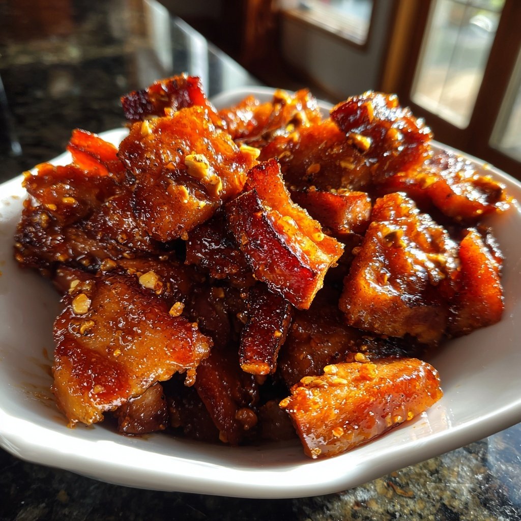 Aprikosen Kielbasa Scheiben Glaze