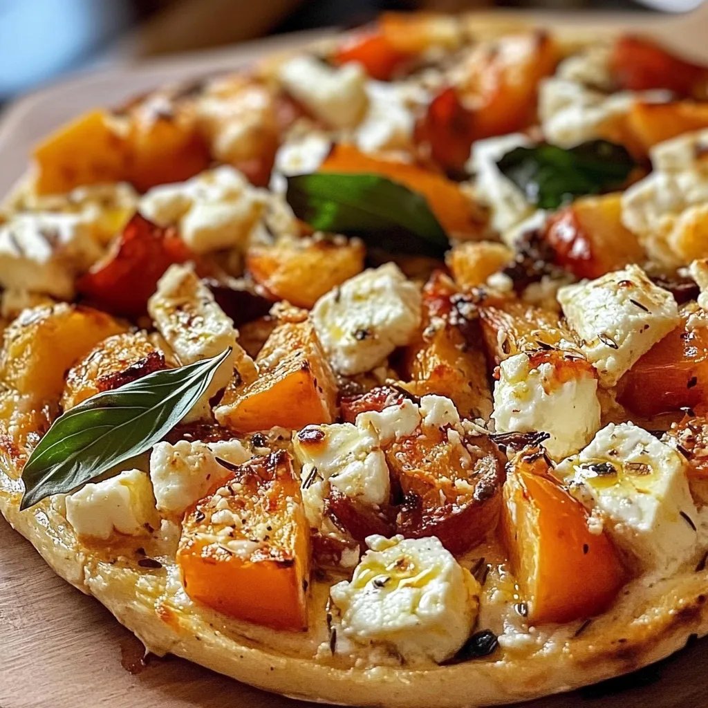 Gebackener Hokkaido mit Honig und Feta