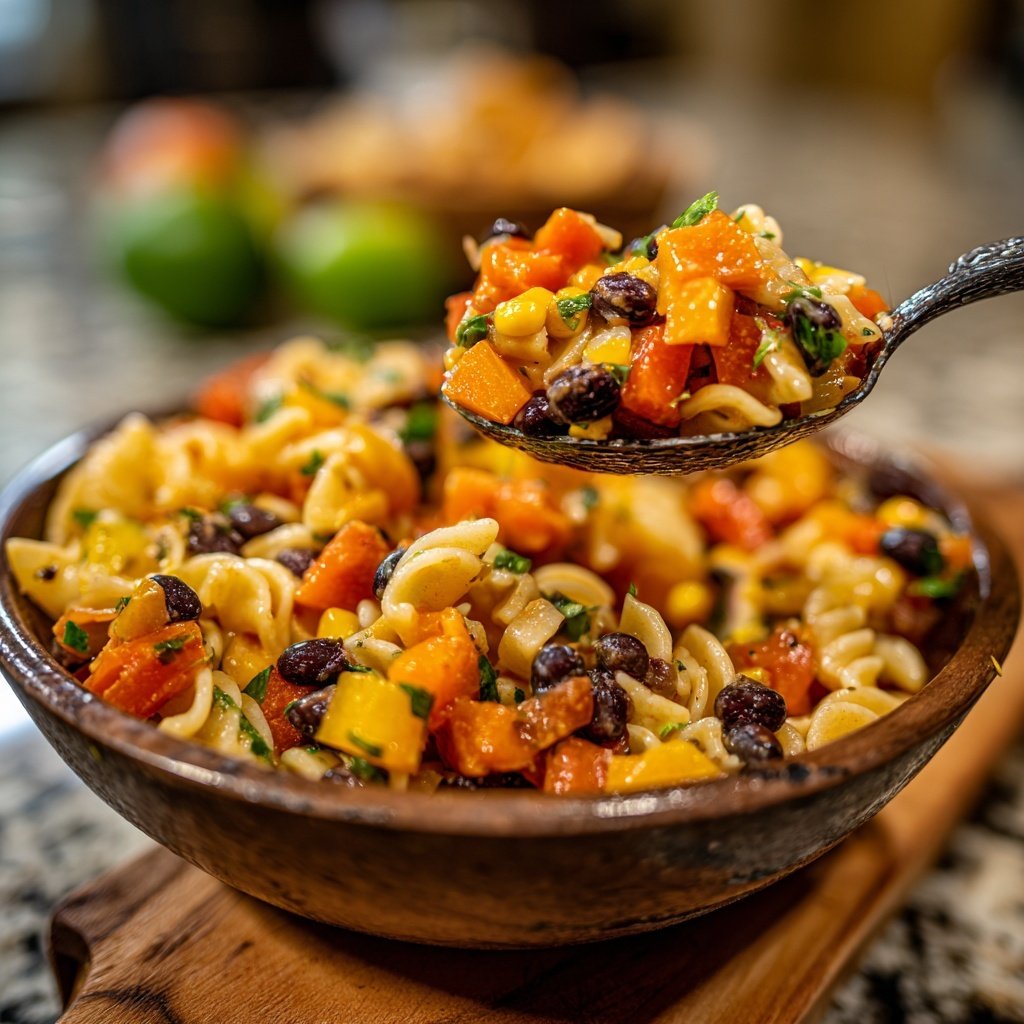 Herzhafter Taco-Pasta-Salat für Partys
