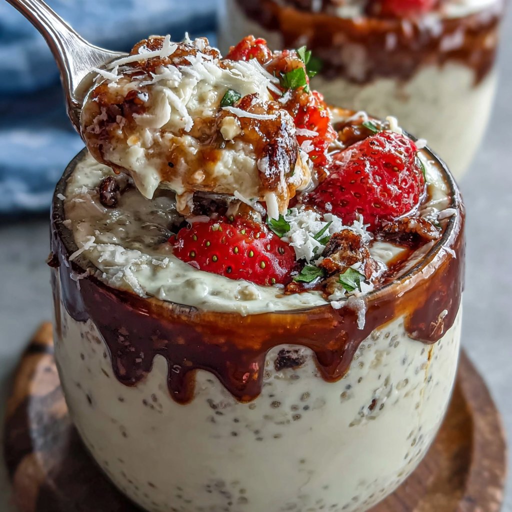 Overnight Chia Protein Becher