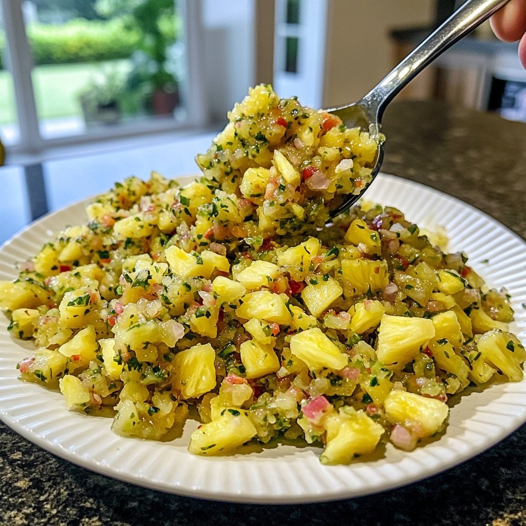 Ananas Salsa mit Limette