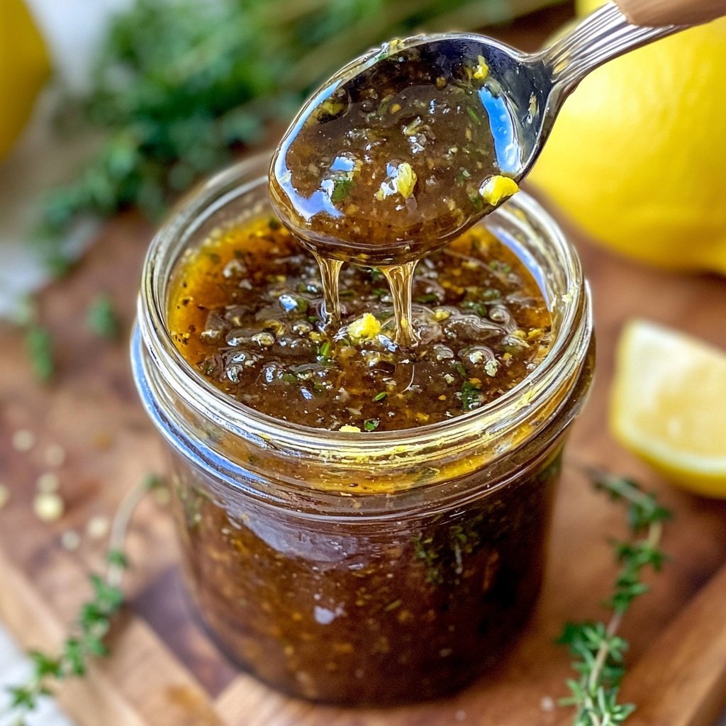 Meyer Zitronen Honig Thymian Vinaigrette