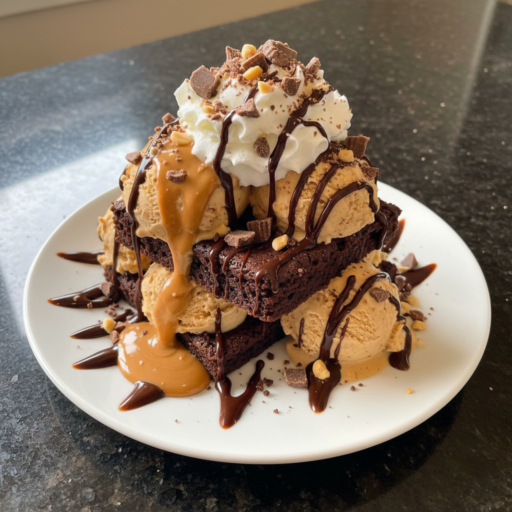 Reese’s Brownie Eisbecher Genuss