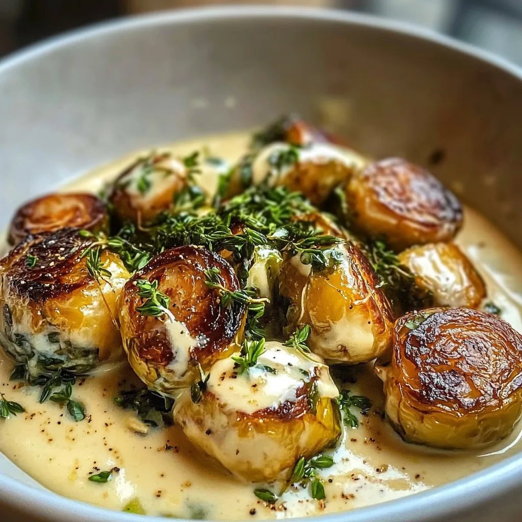 Cremiger Winter-Rosenkohl