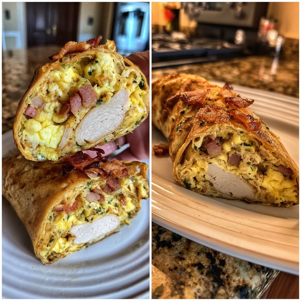 Truthahn Speck Ei Wrap