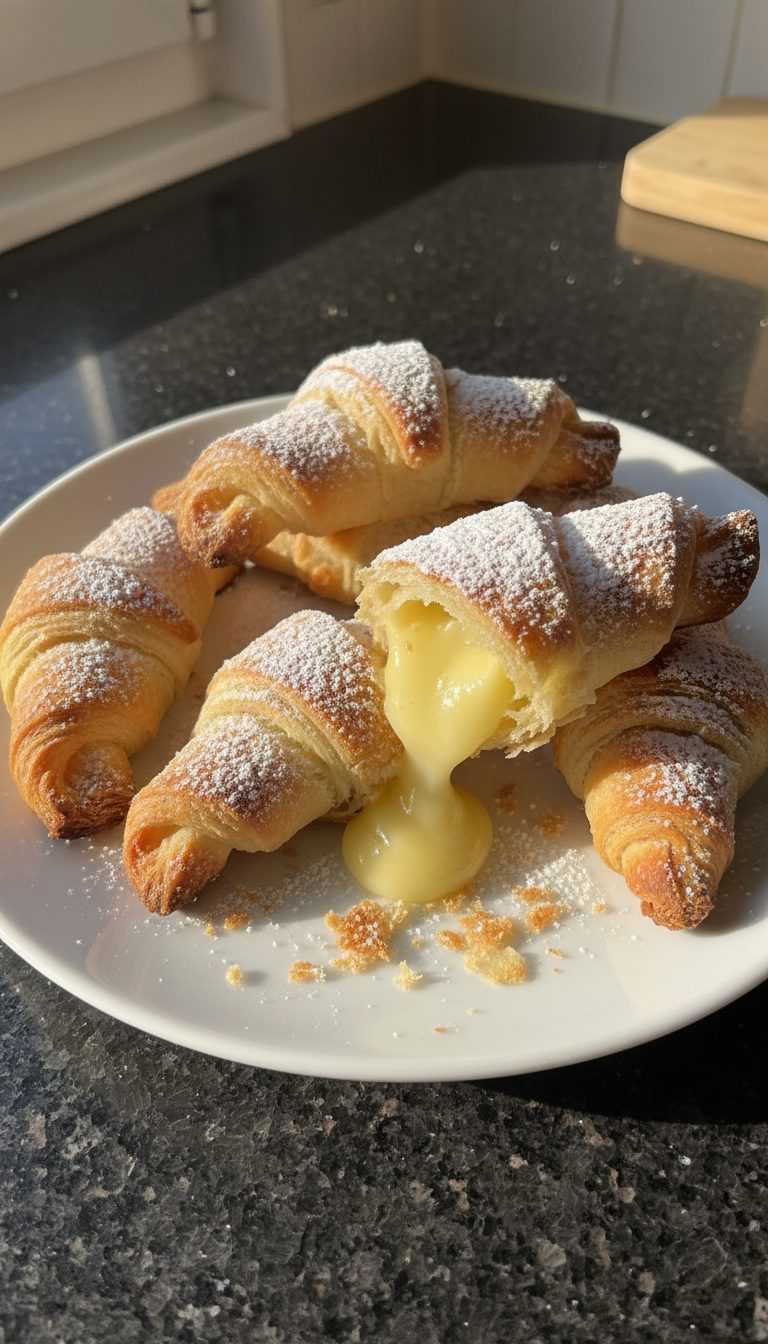 Zitronen Kick Croissant Bissen​