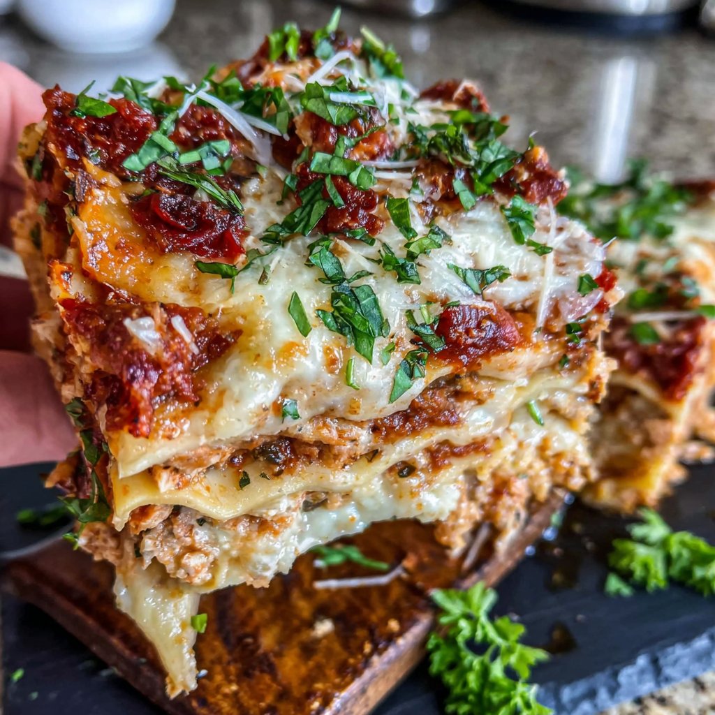 Klassische Puten-Lasagne