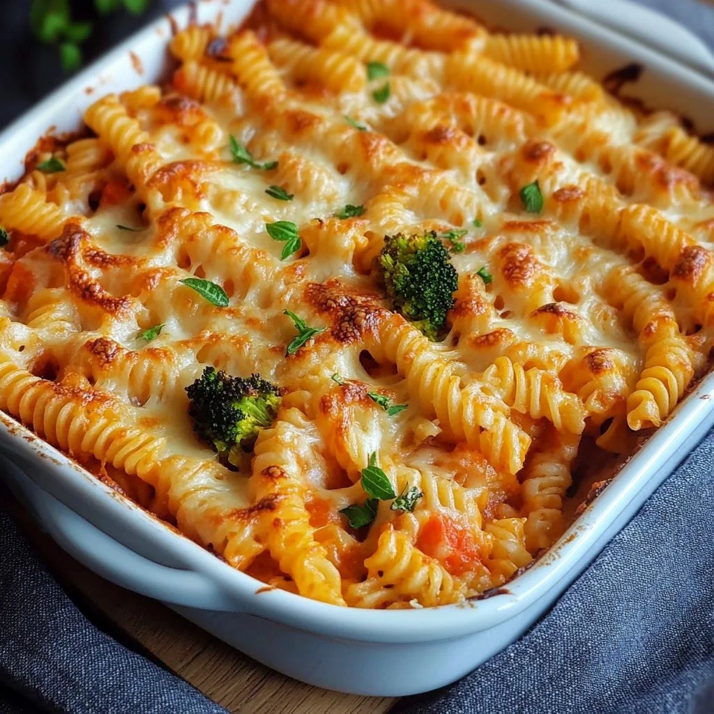 Einfacher Gemüse-Nudel-Auflauf