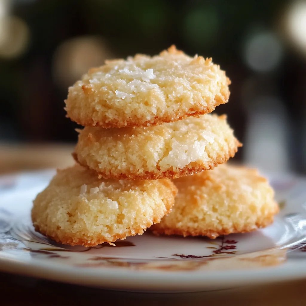 Luftige Kokosplätzchen
