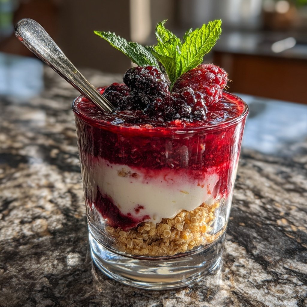 Sahneige Beeren Quinoa Parfait