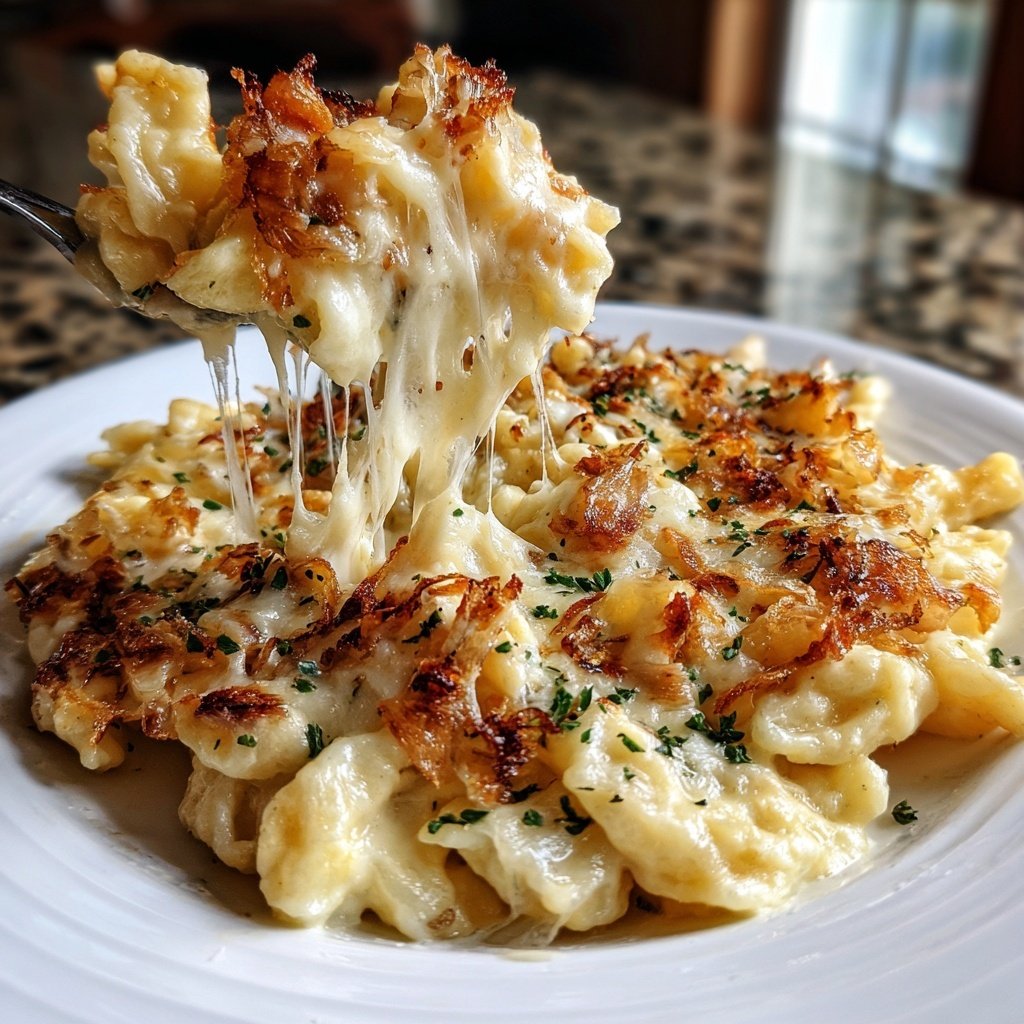 Cremige Käsespätzle mit drei Käsesorten