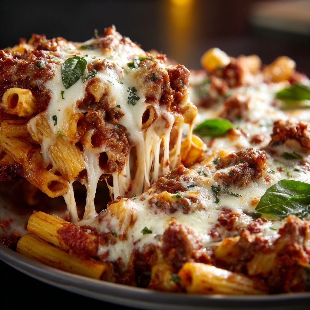 Ofen Gebackene Ziti Pasta