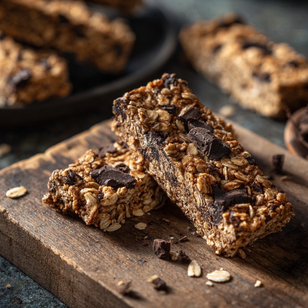 Energieriegel mit Schokolade