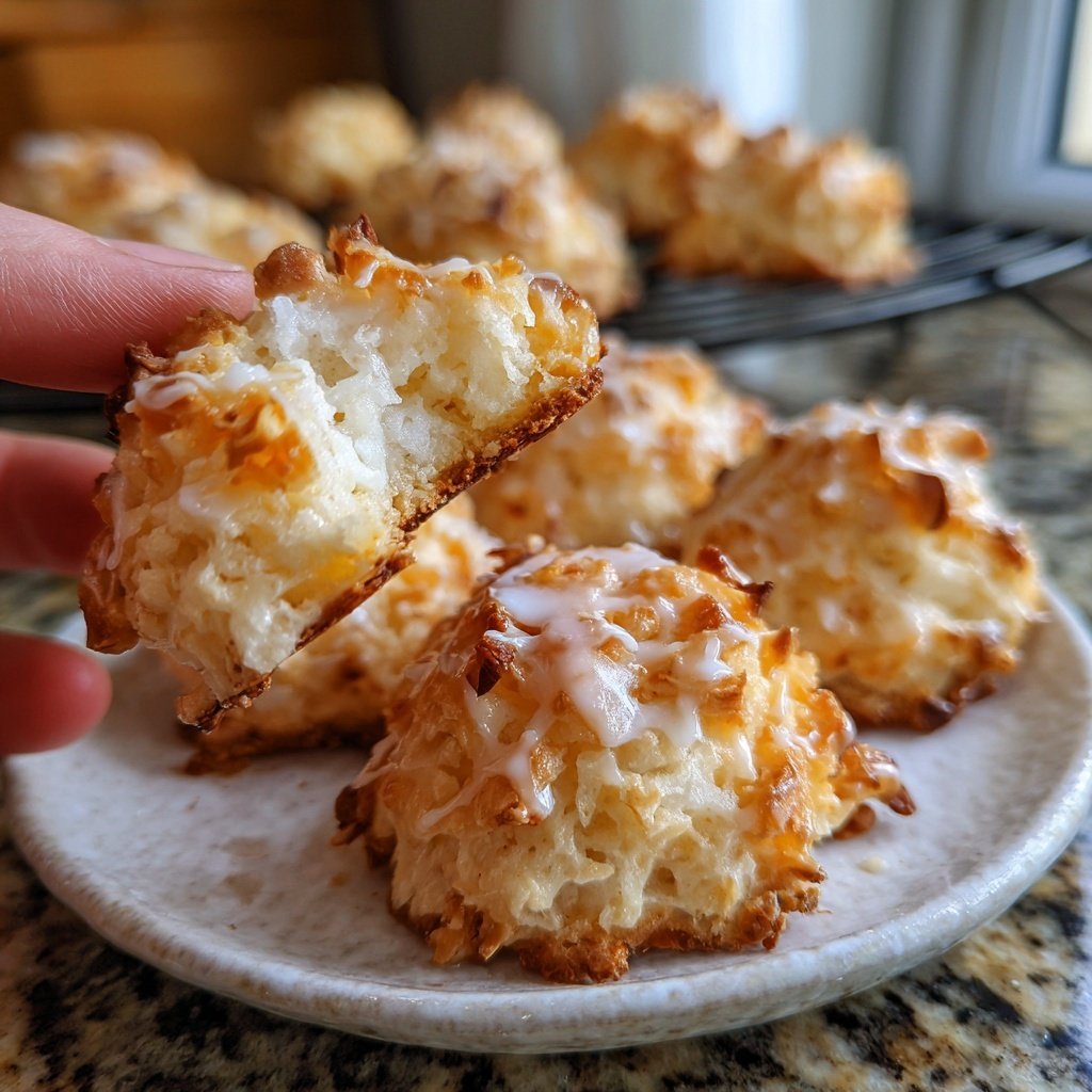 Haselnussmakronen mit luftigem Eischnee​
