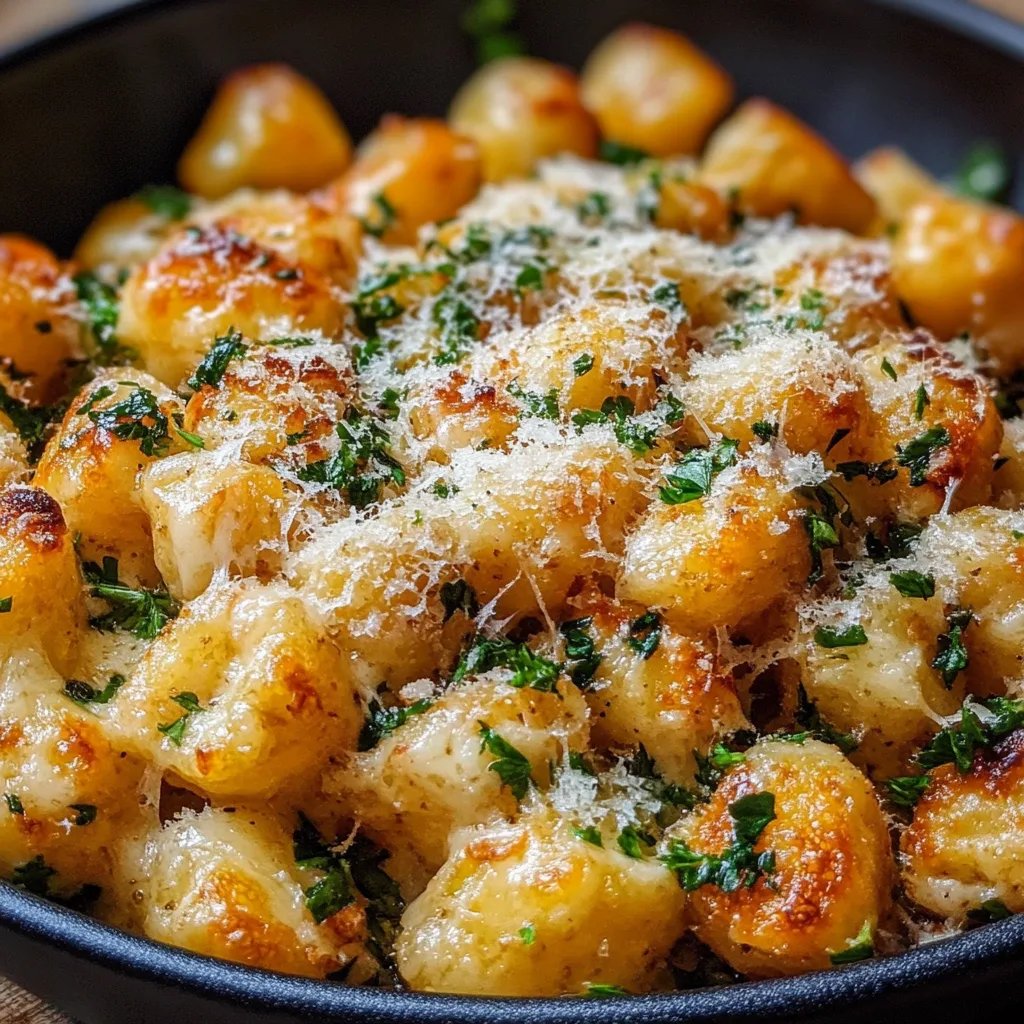 Beste gebratene Käse-Brokkoli-Gnocchi
