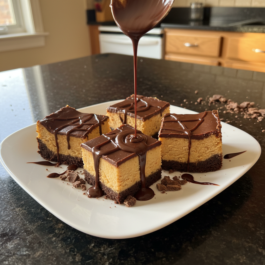 Reese’s Schokoladen Käsekuchen Häppchen