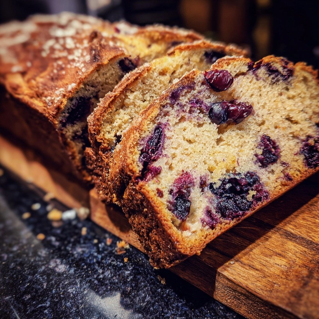 Zitrone Blaubeeren Sauerteig Frühstücksbrot