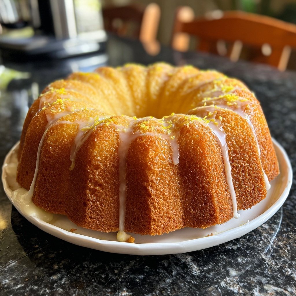 Zitrone-aromatisierter Pfundkuchen