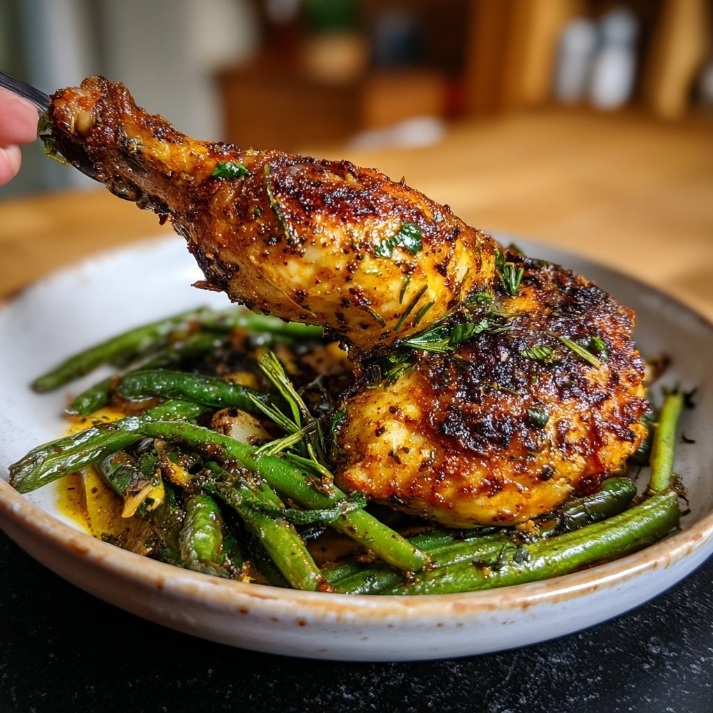 Toskanisches Hähnchen mit Bohnen