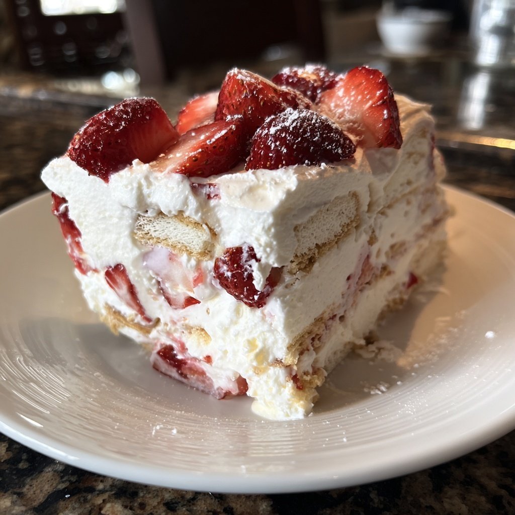No-Bake Strawberry Ice Cream Cake