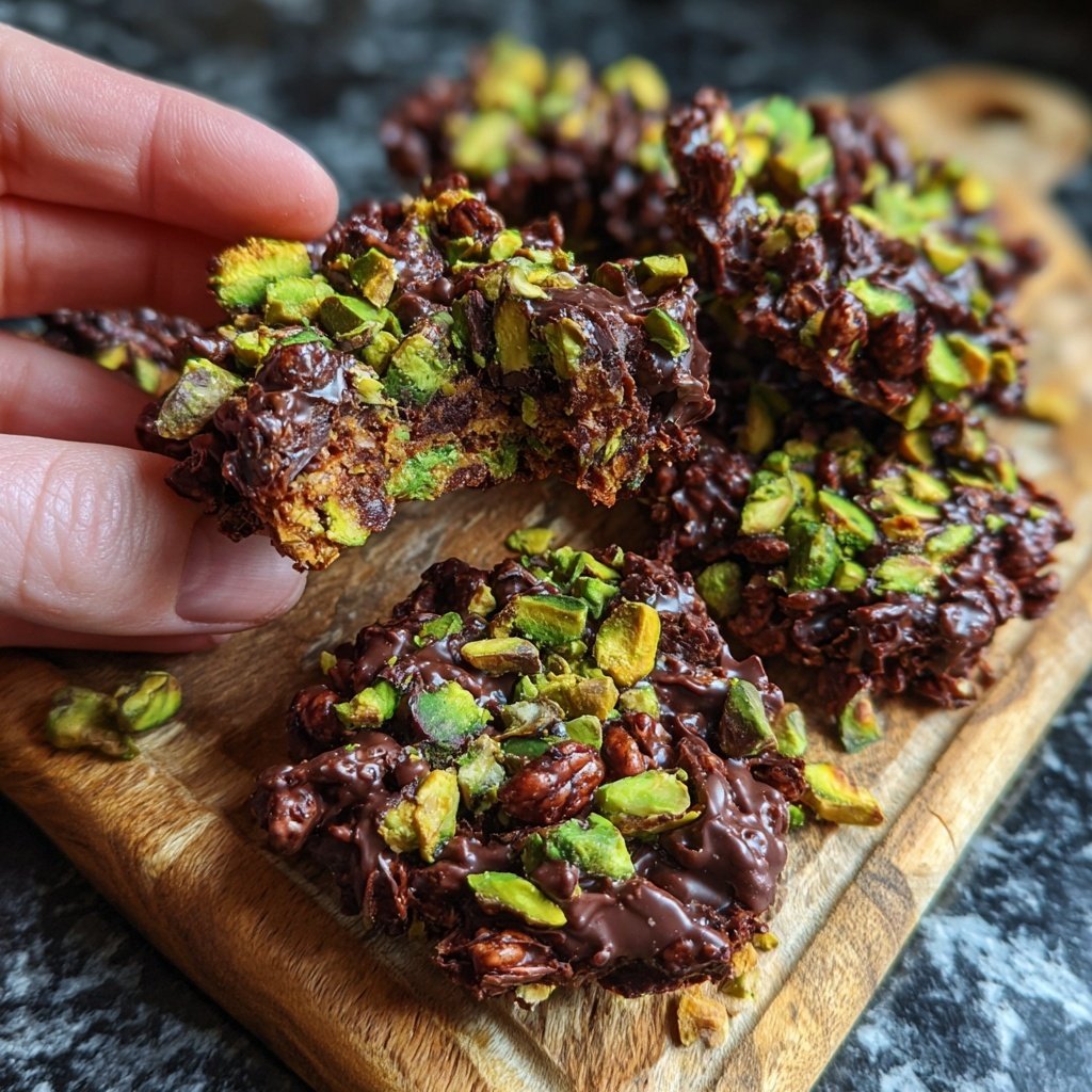 Pistazien Schoko Knusper Stücke