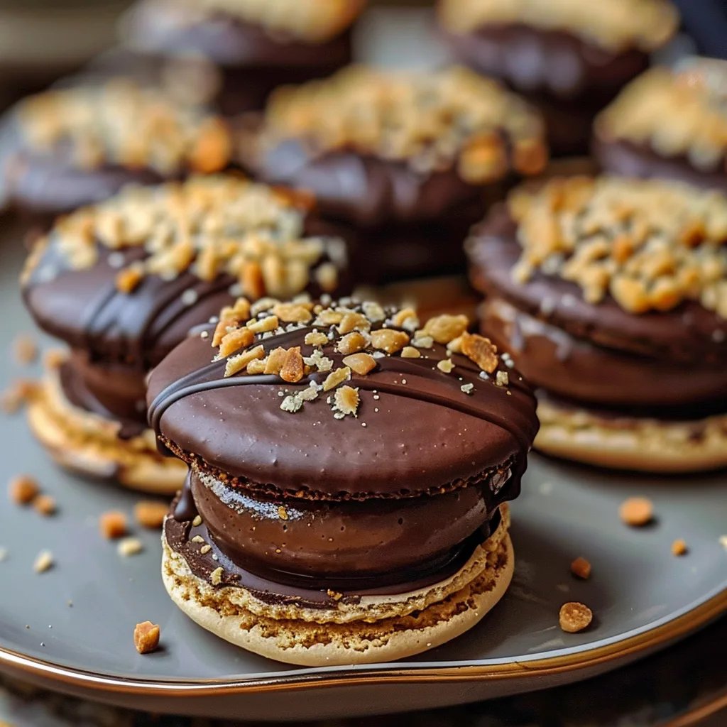 Gefüllte Nougat-Plätzchen