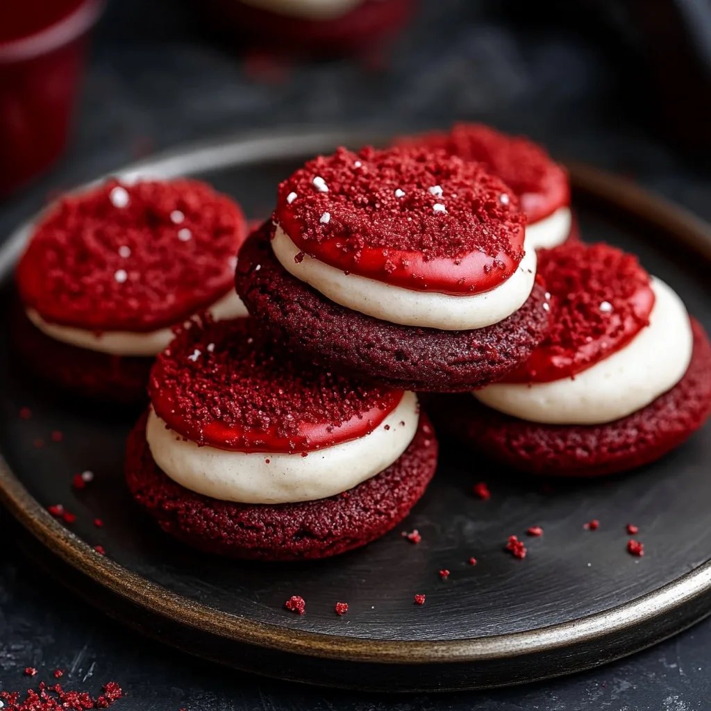 Crumbl Red Velvet Cupcake Cookies