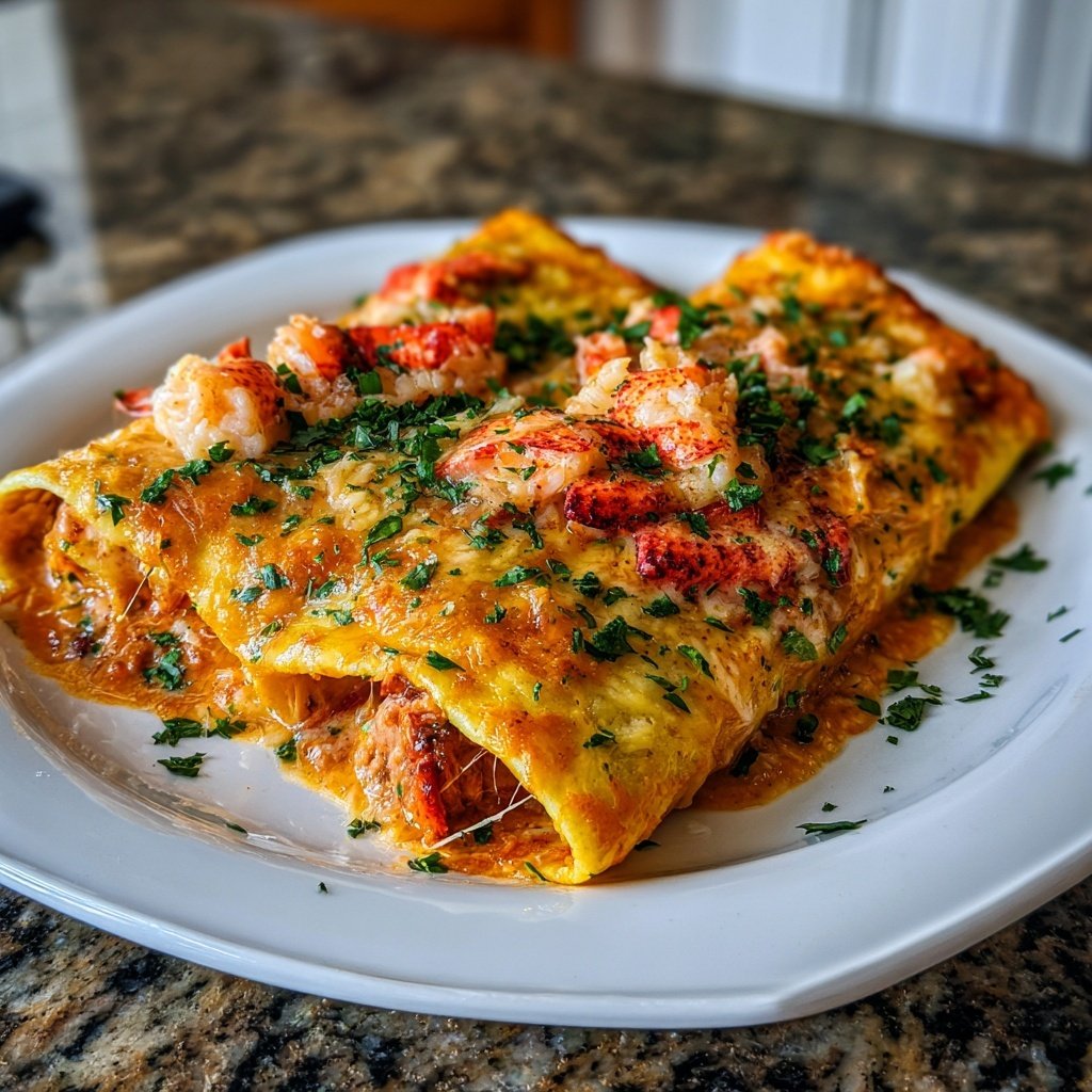 Surf and Turf Enchiladas mit Hummerfüllung